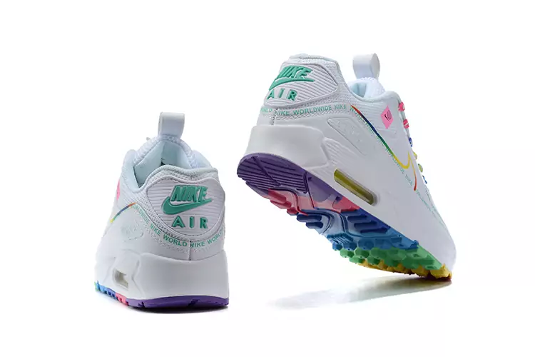 nike air max 90 armed forces rainbow white